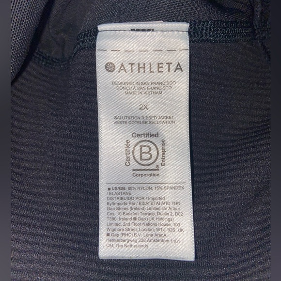 Athleta Black Utility Jacket Sleek Performance Design - Picture 7 of 8